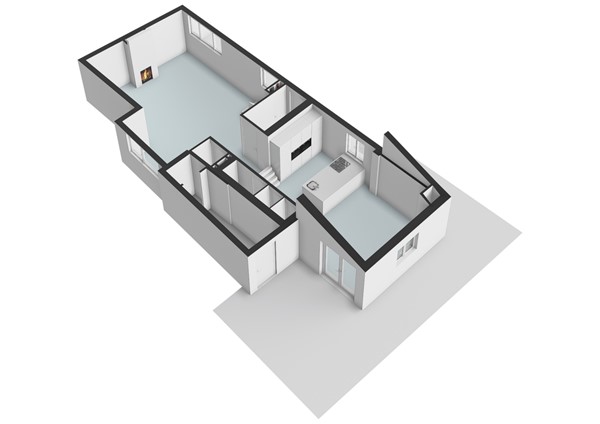 Floorplan - Hoofdstraat 206, 2351 AR Leiderdorp